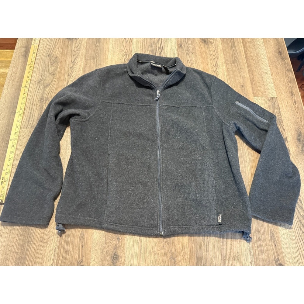 Guide Series Sweater, Men's Size Large, Gray, Full Zip, Zip Pocket on Shoulder